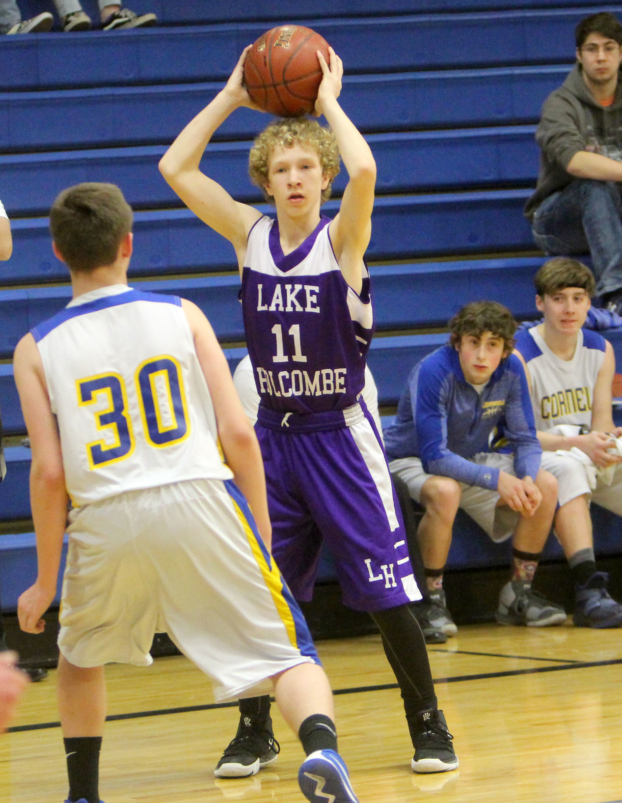 Lake Holcombe at Cornell boys basketball 1-10-19